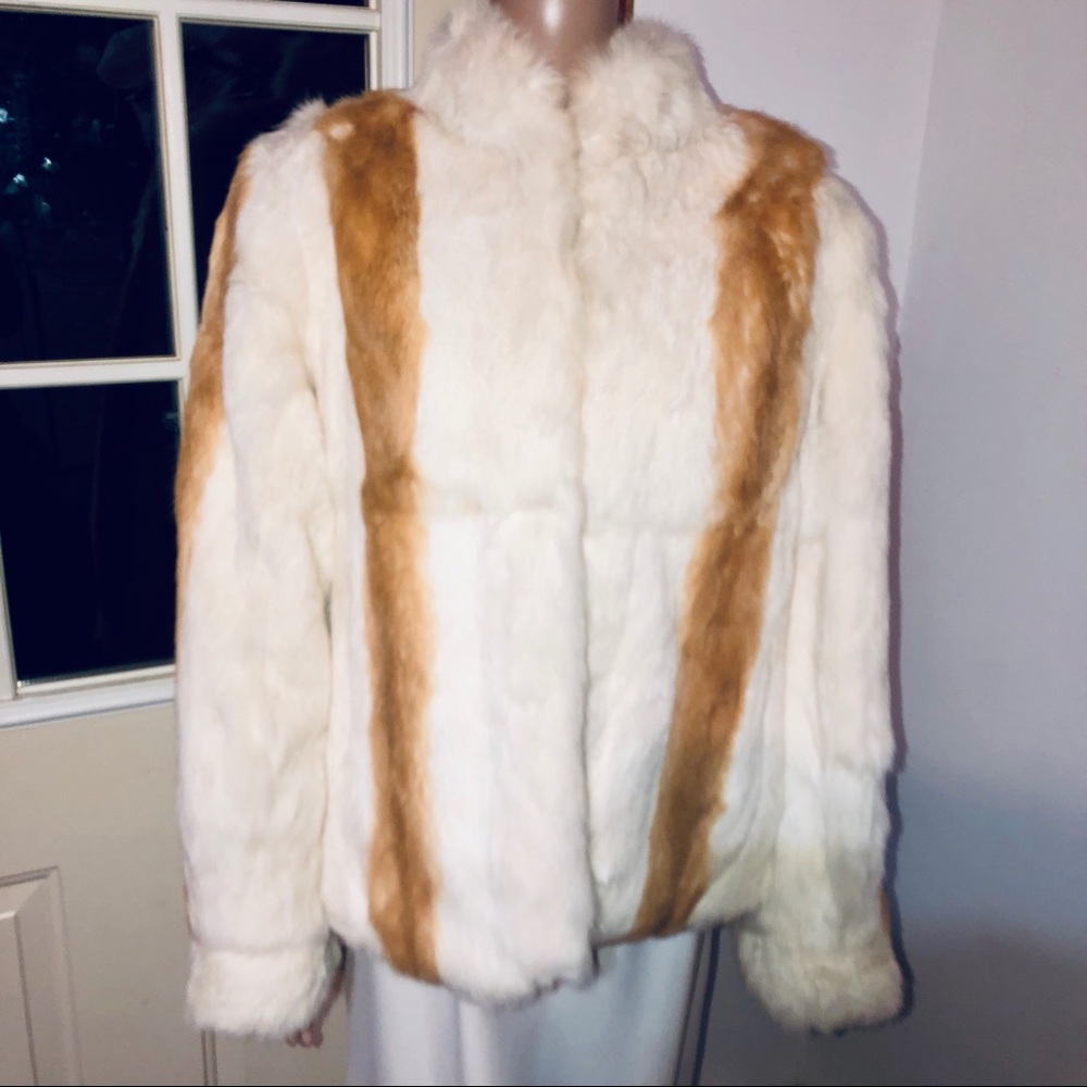 Vintage 100% Rabbit Fur Coat
